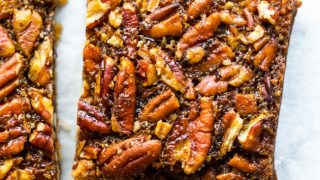 Paleo Vegan Pecan Pie Bars
