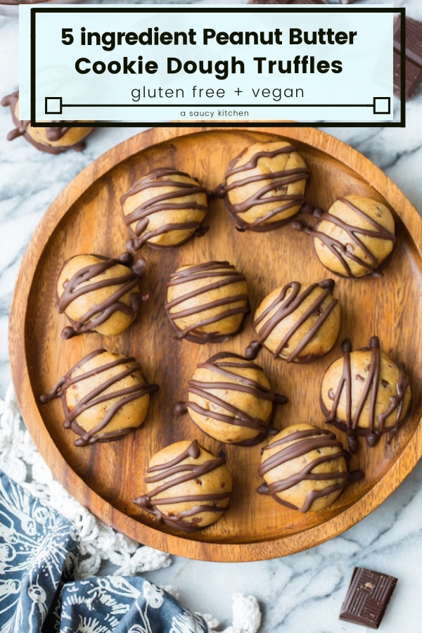 peanut butter cookie dough truffles