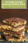 quinoa brittle bark pinterest graphic