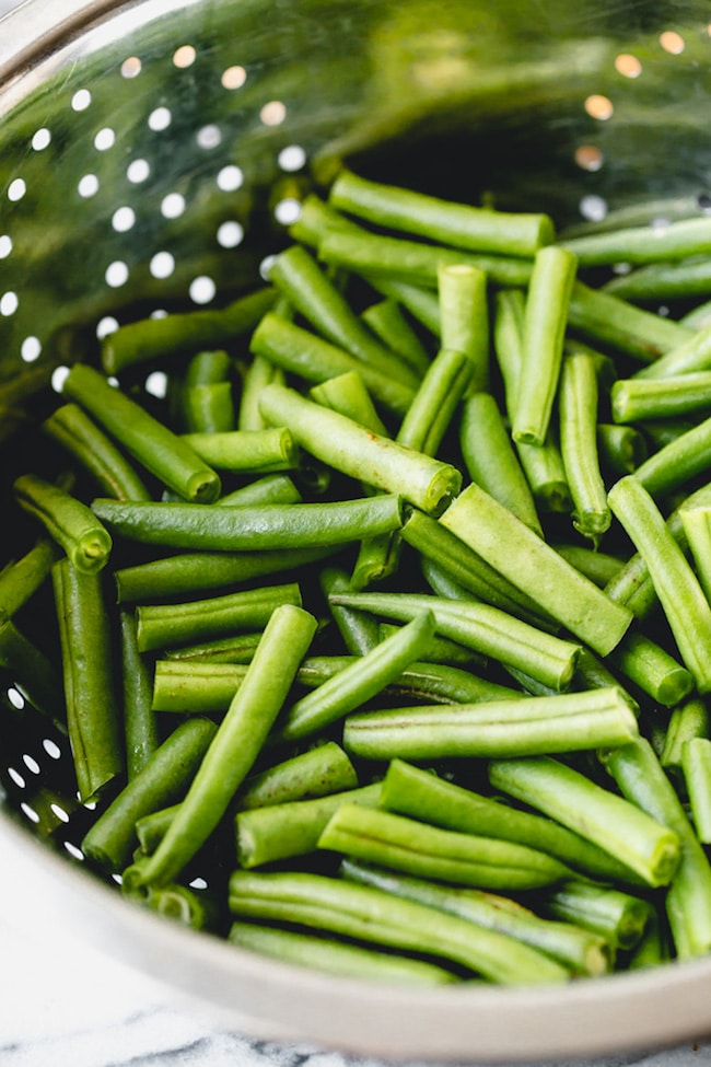 green beans cut into 1 inch pieces 