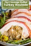 bacon wrapped turkey roulade pin graphic with title