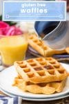 gluten free waffles pin graphic