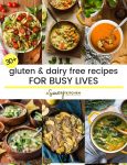 Gluten and Dairy Free Recipes for busy people pinterest collage