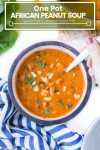 One Pot African Peanut Soup Pin graphic