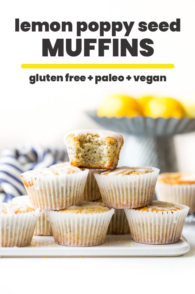 vegan lemon poppy seed muffins (paleo)