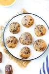 Peanut Butter Chickpea Cookies on a plate