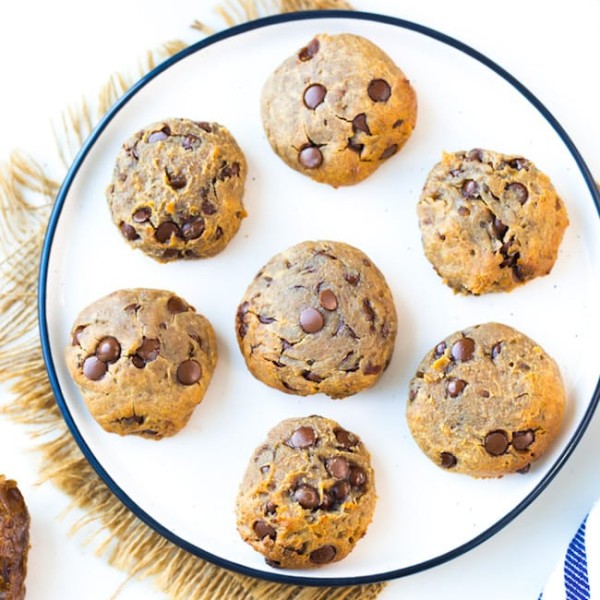 Peanut Butter Chickpea Cookies on a plate