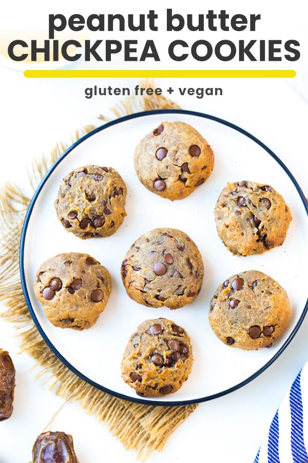peanut butter chickpea cookies