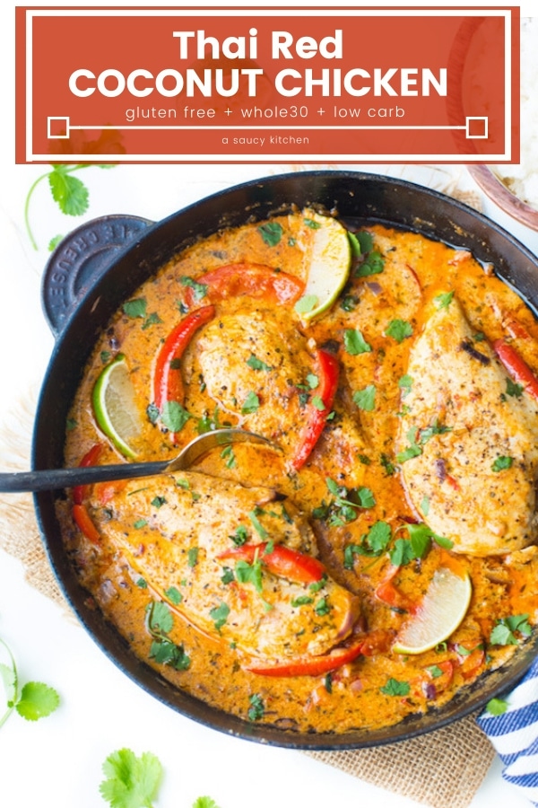 thai red coconut chicken