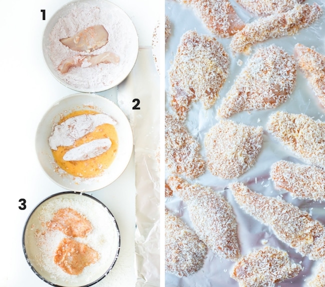 Coconut Crusted Chicken Tenders coating ingredients