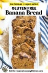 gluten free banana bread pin graphic