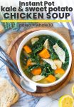 instant pot chicken soup pin graphic