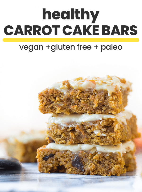 vegan carrot cake bars