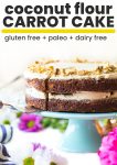 Paleo carrot cake pin graphic