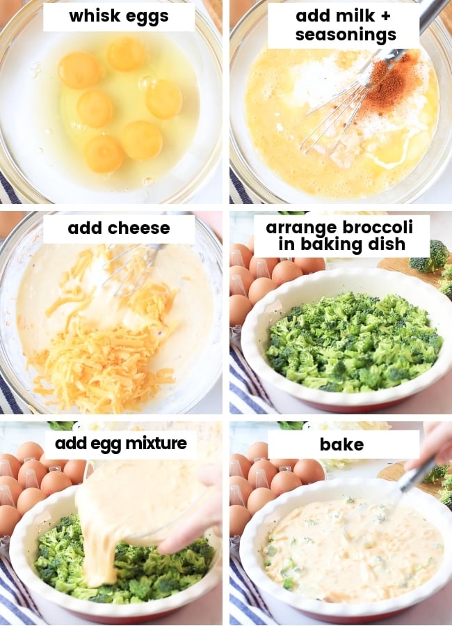 broccoli cheddar crustless quiche collage copy