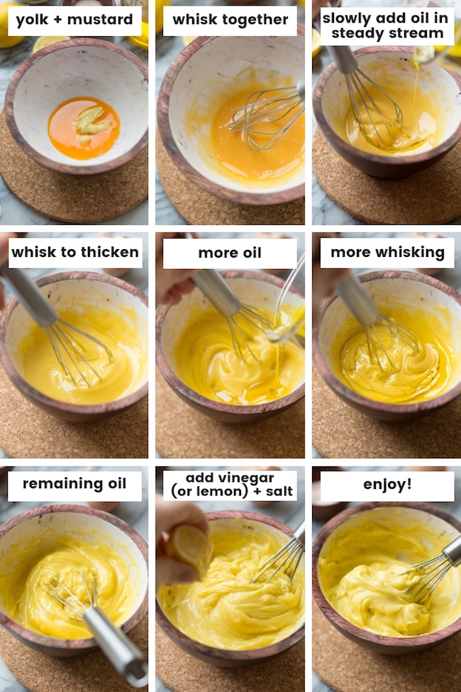 homemade mayo collage