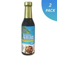 Coconut Secret Coconut Aminos (2 Pack) - 8 fl oz - Low Sodium Soy Sauce Alternative, Low-Glycemic - Organic, Vegan, Non-GMO, Gluten-Free, Kosher - Keto, Paleo - 96 Total Servings