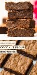 Coconut Flour Brownies PIN GRAPHIC