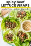 beef lettuce wraps pin graphic