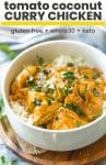 tomato coconut curry chicken pin graphic