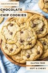 Gluten Free Chocolate Chip Cookies pin graphic