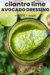 cilantro lime dressing pin graphic