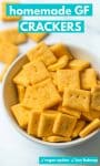 gluten free crackers pin graphic