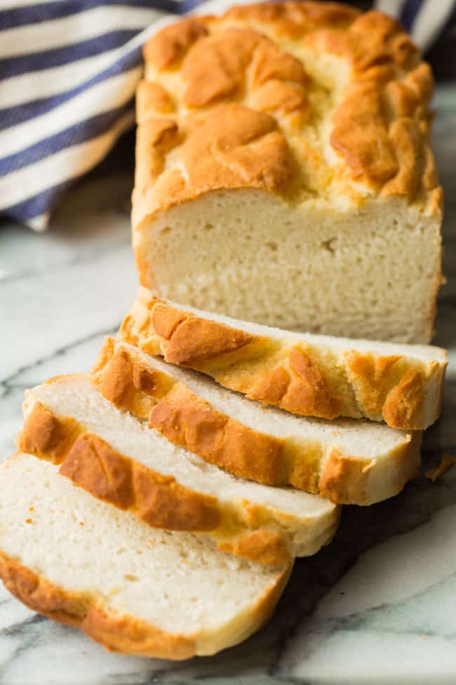 Gluten free bread load slices