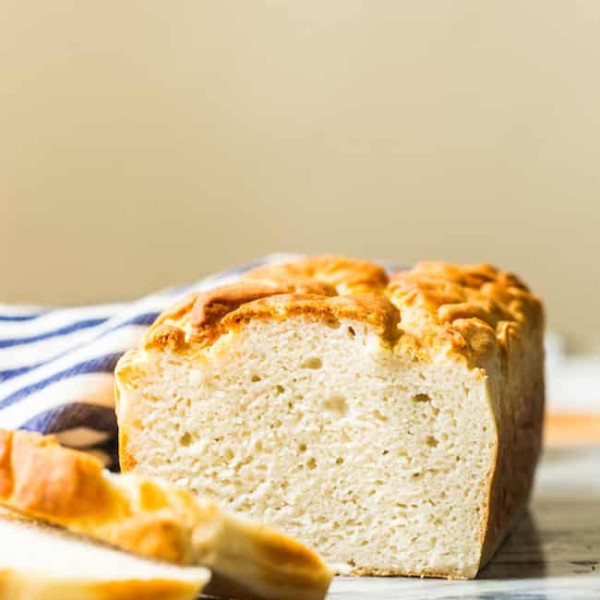 gluten free bread on a marble counter