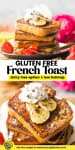 gluten free french toast pinterest marketing image