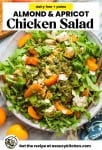 Almond & Apricot Chicken Salad pin graphic