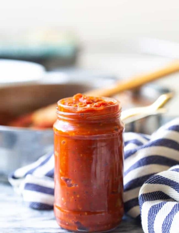 Marinara Sauce Recipe in a jar