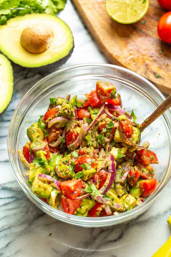 Guacamole Salad in a bowl