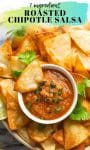 Roasted Chipotle Salsa pin graphic