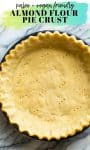 almond flour pie crust pin graphic