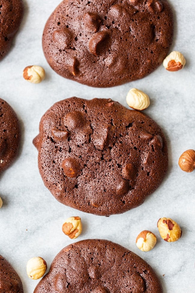 Chocolate Hazelnut Cloud Cookies A Saucy Kitchen