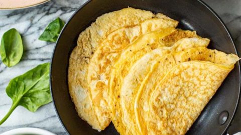 Keto Egg Wrap Recipe (Egg Tortillas) - A Saucy Kitchen