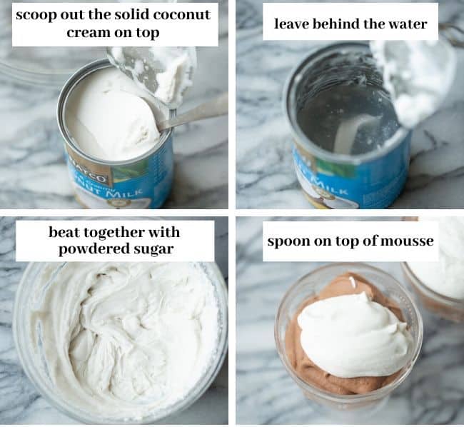 coconut cream collage