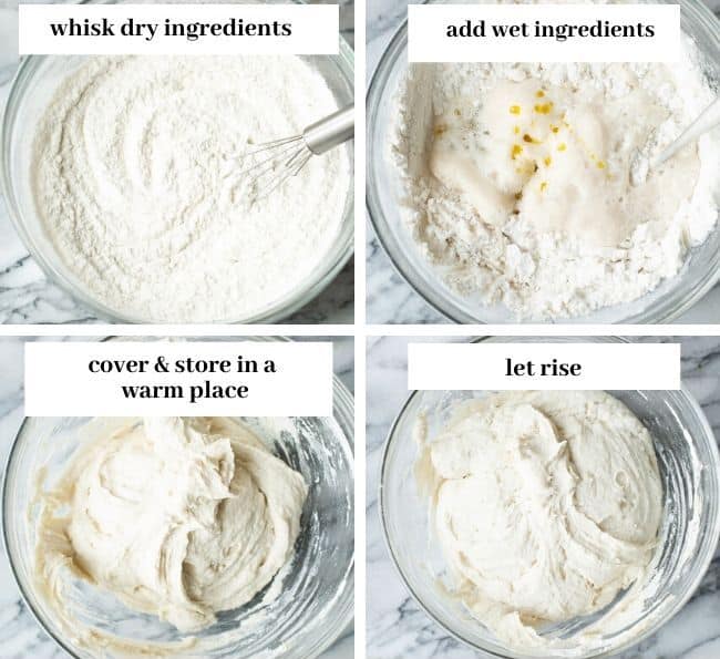 Gluten Free Manakish dough preparation collage