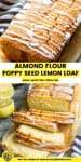 Poppy Seed Almond Lemon Loaf pin image