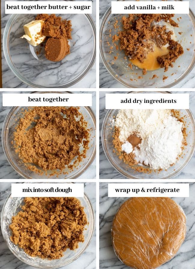 Gluten Free Graham Crackers dough collage