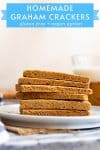 homemade gluten free graham crackers Pinterest Graphic