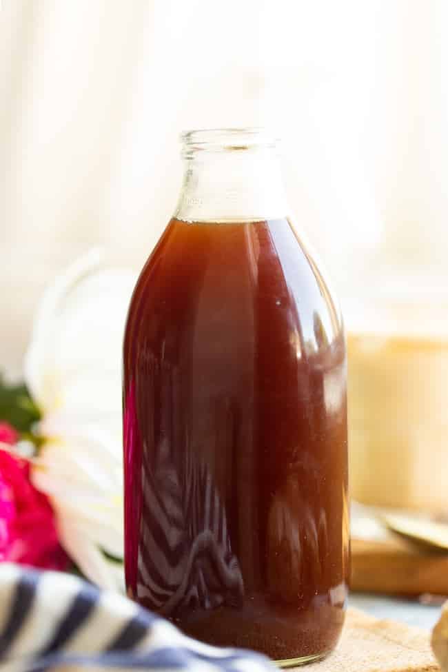 Chai Concentrate in a glass jar