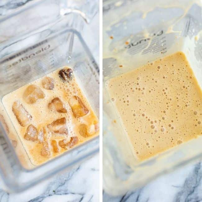 Homemade Chai Frappuccino collage