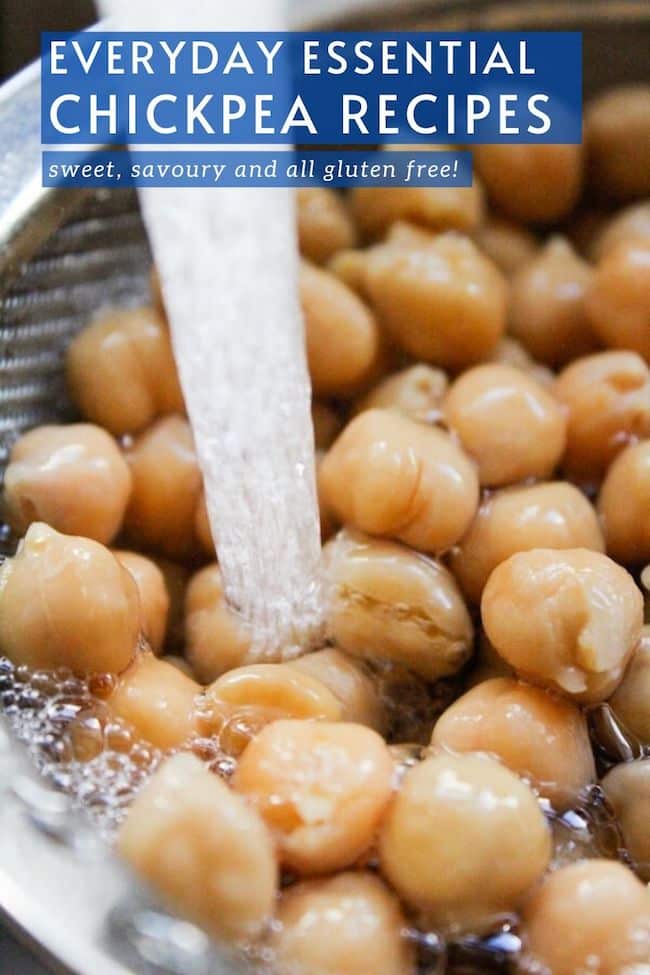 Easy + Healthy Chickpea Recipes pinterest marketing image