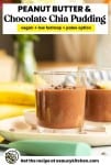 peanut butter and chocolate chia pudding