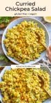 Curried Chickpea Salad pin graphic