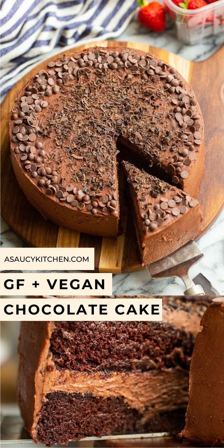 Gluten Free Vegan Chocolate Cake (Aquafaba Cake) A Saucy Kitchen