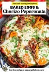 Chorizo Peperonata pinterest graphic