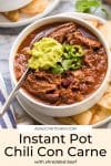 Instant Pot Chili Con Carne Pin Graphic